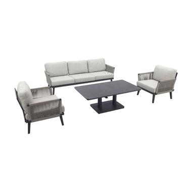 Durban/Medina verstelbare stoel-bank loungeset - 4-delig product