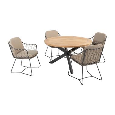 Taste Prego/Prado ronde tuinset - 5-delig - Ø130 cm product