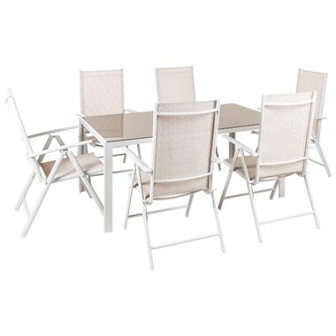 CATANIA - Tuinset voor 6 - Beige - Aluminium product