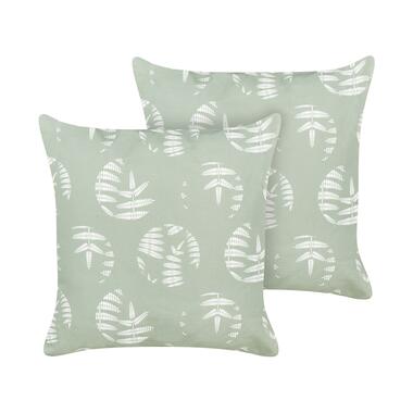 ALASSIO - Tuinkussen set van 2 - Groen - 45 x 45 cm - Polyester product