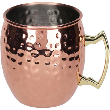 Excellent Houseware Moscow Mule beker - RVS - koperkleurig - 500 ml product