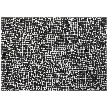 PUNGE - Vloerkleed - Zwart/Wit - 160 x 230 cm - Polyester product