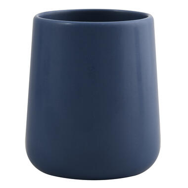 MSV Badkamer beker Malmo - Keramiek - donkerblauw - 8 x 10 cm product