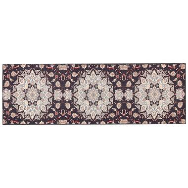 ARITAS - Loper tapijt - Zwart/Beige - 80 x 240 cm - Polyester product