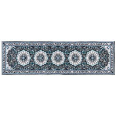 GEDIZ - Loper tapijt - Blauw - 60 x 200 cm - Polyester product