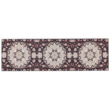 ARITAS - Loper tapijt - Zwart/Beige - 60 x 200 cm - Polyester product