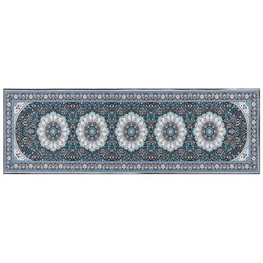 GEDIZ - Loper tapijt - Blauw - 80 x 240 cm - Polyester product