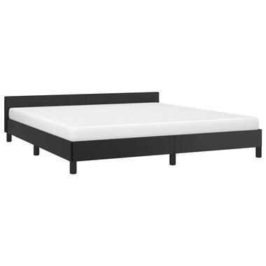 vidaXL Bedframe met hoofdeinde zonder matras 160x200 cm zwart product