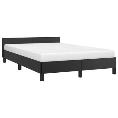 vidaXL Bedframe met hoofdeinde zonder matras 120x200 cm zwart product