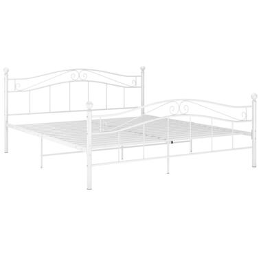 vidaXL Bedframe metaal wit 140x200 cm product