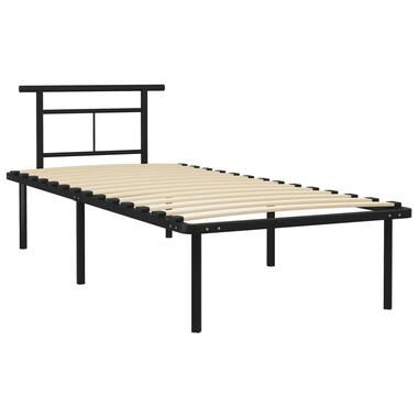 vidaXL Bedframe metaal zwart 90x200 cm product