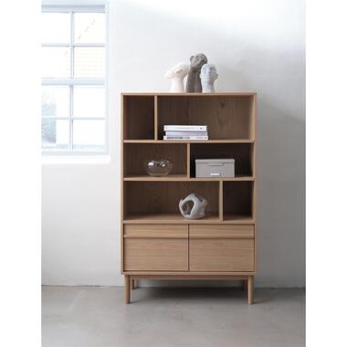 Boekenkast Ponza Naturel Eiken 140cmGiga Living product