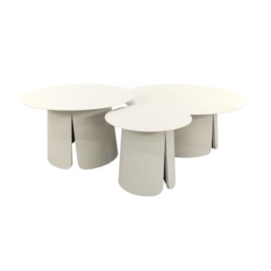 Velora koffietafels - Set van 3 - Cream product