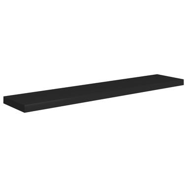 vidaXL - Wandschap - Zwart - MDF - 120 x 23.5 x 3.8 cm product