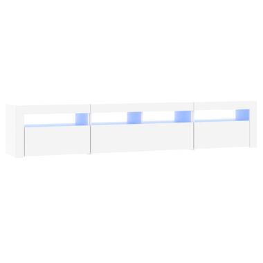 vidaXL Tv-meubel met LED-verlichting 210x35x40 cm wit product