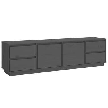 vidaXL Tv-meubel 176x37x47,5 cm massief grenenhout grijs product