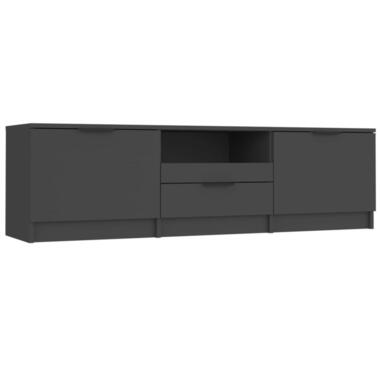 vidaXL Tv-meubel 140x35x40 cm bewerkt hout zwart product