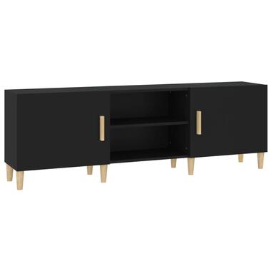 vidaXL Tv-meubel 150x30x50 cm bewerkt hout zwart product