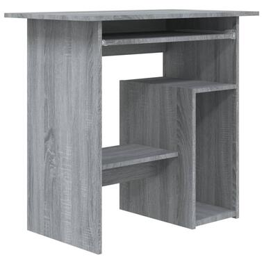 vidaXL Bureau 80x45x74 cm bewerkt hout grijs sonoma eikenkleurig product