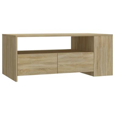 vidaXL Salontafel 102x55x42 cm bewerkt hout sonoma eikenkleurig product