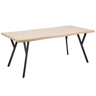 ALTON - Rechthoekige eettafel - Lichthout - 180 x 90 cm - MDF product