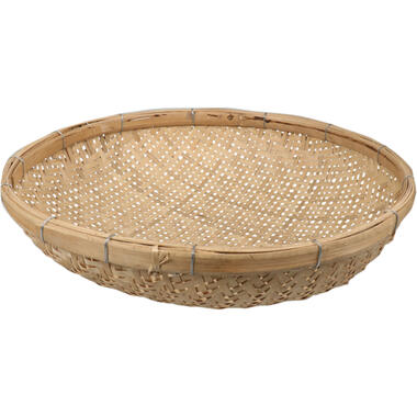 Broodmand rond - gevlochten bamboe hout - D41 cm product