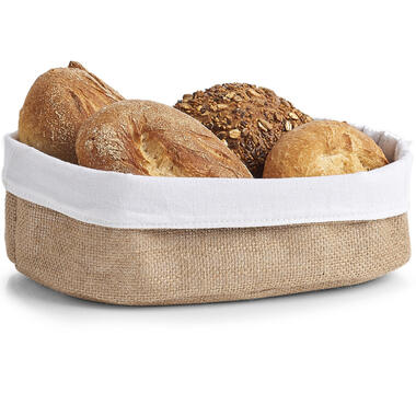 Zeller Mandje - voor brood - jute - 26 x 18 cm product