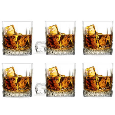 Glasmark Whiskeyglazen - 6x - Diamond - 280 ml - glas product