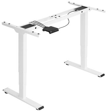 tectake® - elektrisch Zit Sta Bureau - verstelbaar tafelframe - wit product