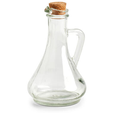 Azijn/olie fles - glas - 270 ml - met kurk product