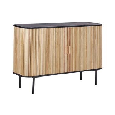 LINDON - Dressoir - Lichthout/Zwart - MDF product