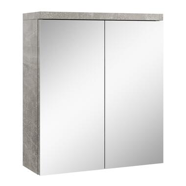 Badplaats Spiegelkast Toledo 60 x 20 x 60 cm - Beton Grijs - Badkamerkast product