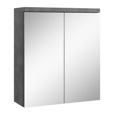 Badplaats Spiegelkast Toledo 60 x 20 x 60 cm - Donker Grijs - Badkamerkast product