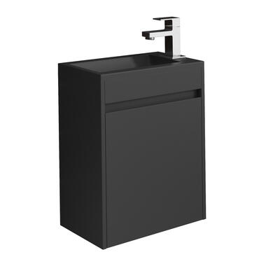 Badplaats Toiletmeubel Sinta 40 x 22 cm - Zwart - Fonteinmeubel met Zwarte product