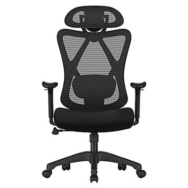 Songmics Bureaustoel, 152kg, Ergonomische Mesh Stoel met Lendensteun en product