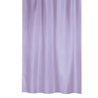 MSV Douchegordijn met ringen - lila paars - polyester - 180 x 200 cm product