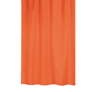 MSV Douchegordijn met ringen - oranje - polyester - 180 x 200 cm product