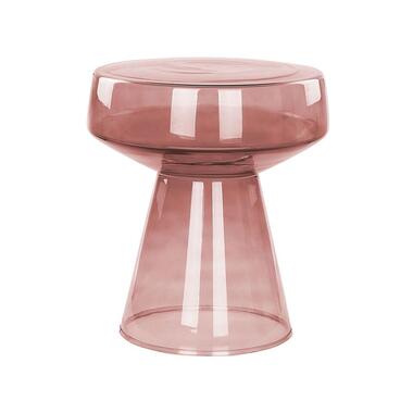 LAGUNA - Bijzettafel - Donkerrood - Glas product