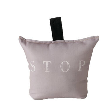 Boltze deurstopper zak - 2 kg - oud roze - polyester - stop tekst product