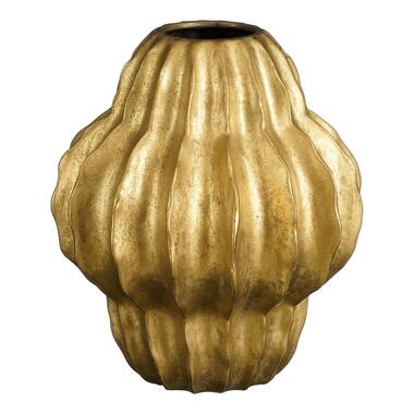 Mica Decorations Altea Vaas - H28 x Ø24,5 cm - Keramiek - Goud product