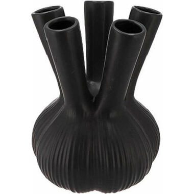 DK Design vaas Aglio straight - tulpenvaas - mat zwart - D13 x H17 cm product