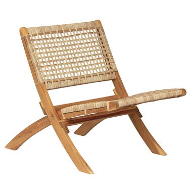 Massief acacia fauteuil met touw product