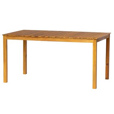 Tafel voor binnen en buiten, 6 personen, in acacia product