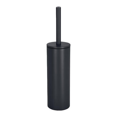 Spirella Toiletborstel in houder Cannes - zwart - metaal - 40 x 9 cm product