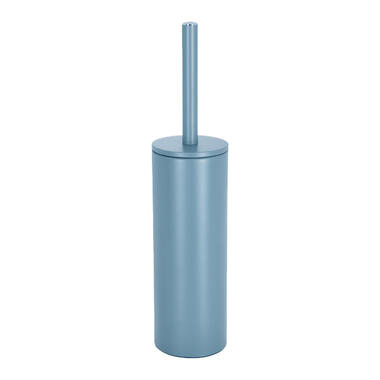 Spirella Toiletborstel in houder Cannes - lichtblauw - metaal - 40 x 9 cm product