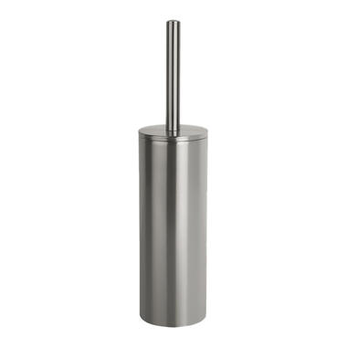 Spirella Toiletborstel in houder Cannes - zilver - metaal - 40 x 9 cm product