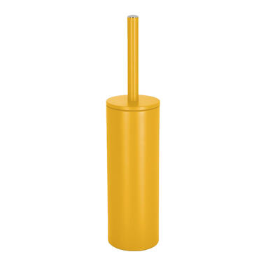 Spirella Toiletborstel in houder Cannes - saffraan geel - metaal - 40 x 9 cm product
