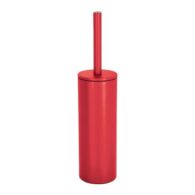 Spirella Toiletborstel in houder Cannes - rood - metaal - 40 x 9 cm product