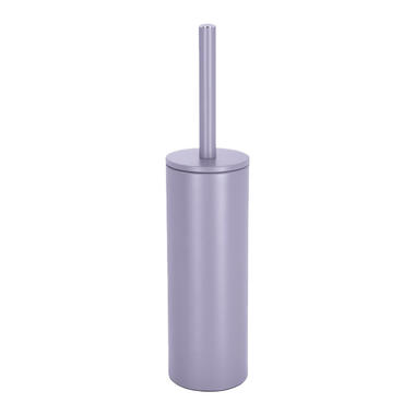 Spirella Toiletborstel in houder Cannes - lila paars - metaal - 40 x 9 cm product