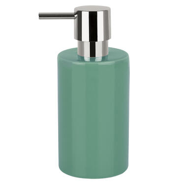 Spirella zeeppompje/dispenser Sienna - glans salie groen - porselein product